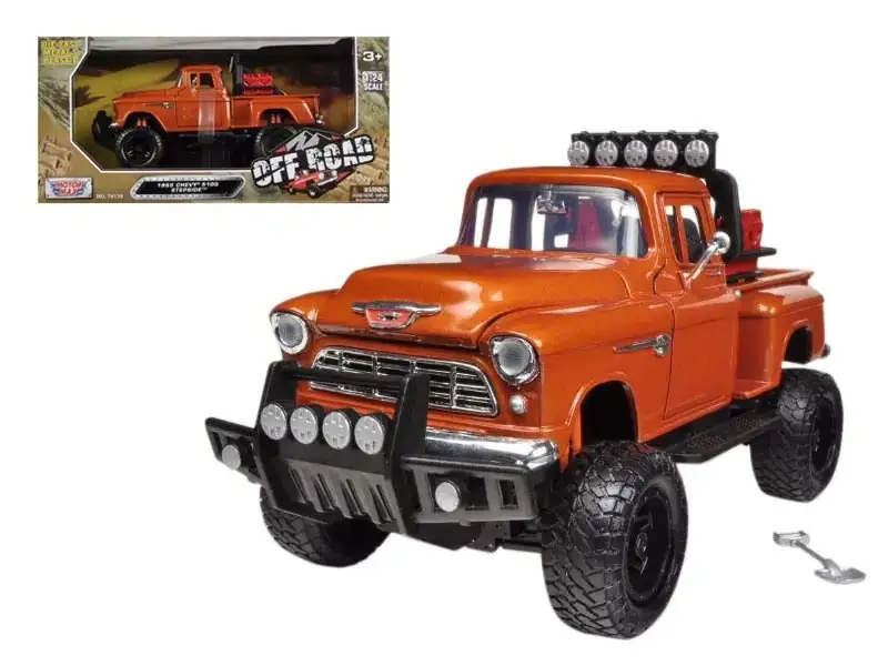Chevy 5100 Stepside 1955 Motormax Escala 1:24 Off Road – foto 2
