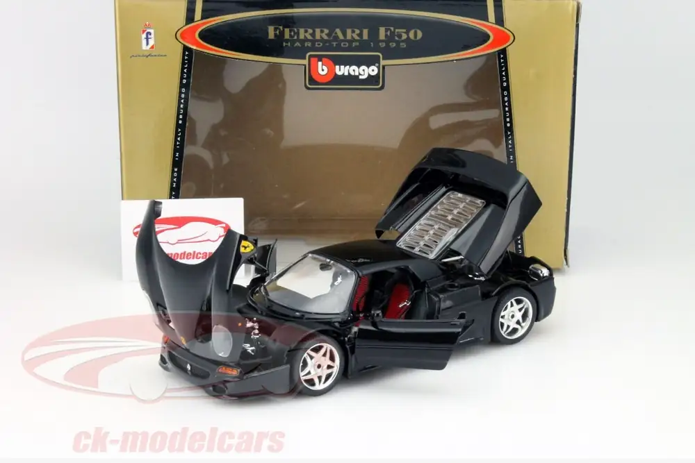 Ferrari F50 Hard Top 1995 Bburago 1:18 Gold Collection Negro – foto 4