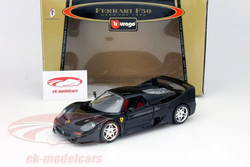 Ferrari F50 Hard Top 1995 Bburago 1:18 Gold Collection Negro – foto 5