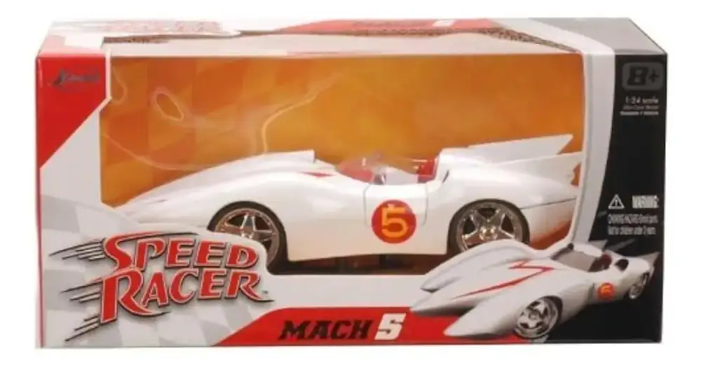 Mach 5 Speed Racer Meteoro Jada Escala 1:24 Metal – foto 2
